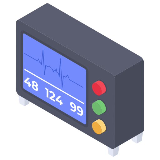 elektrokardiogram Generic Isometric ikona