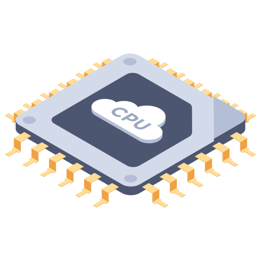 Microprocessor Generic Isometric icon