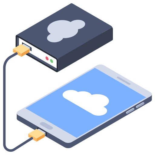 cloud opslag Generic Isometric icoon