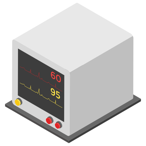 elektrocardiogram Generic Isometric icoon