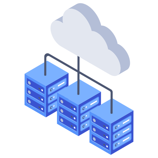 hosting cloud Generic Isometric icona