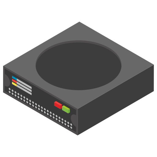 servidor de datos Generic Isometric icono