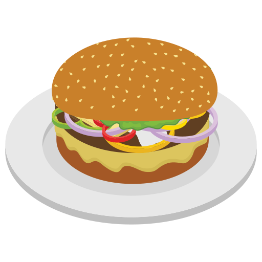 Burger Generic Isometric icon