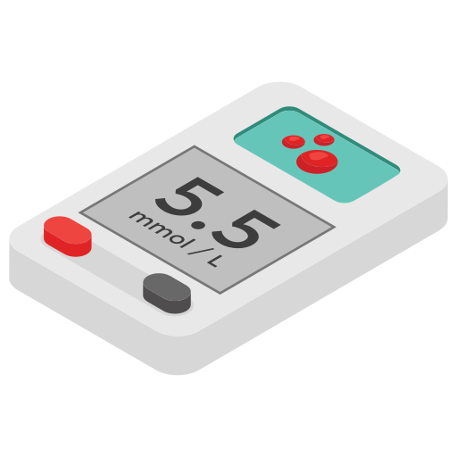 혈당 측정기 Generic Isometric icon