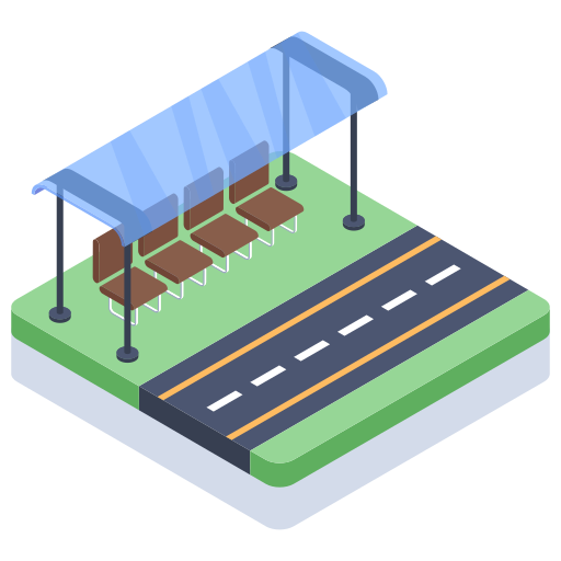 bushalte Generic Isometric icoon