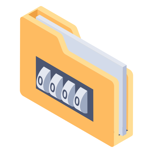 Secure folder Generic Isometric icon