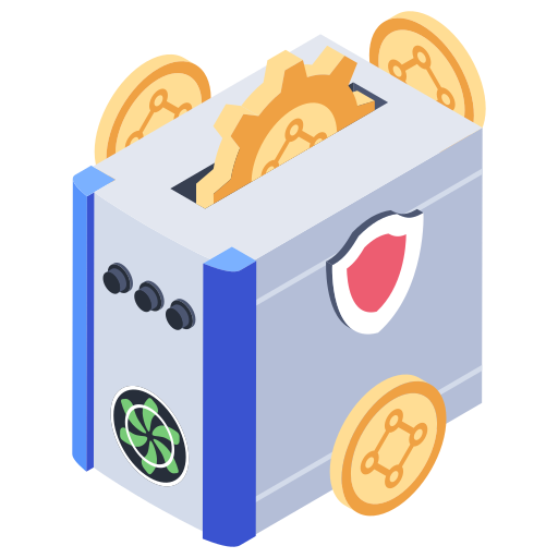 cryptovaluta Generic Isometric icoon