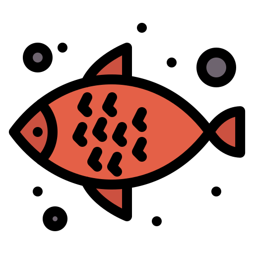 Рыба Flatart Icons Lineal Color иконка