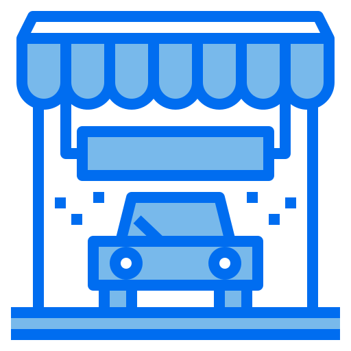 Car wash Payungkead Blue icon