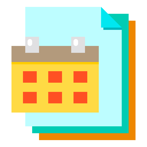 kalendarz Payungkead Flat ikona