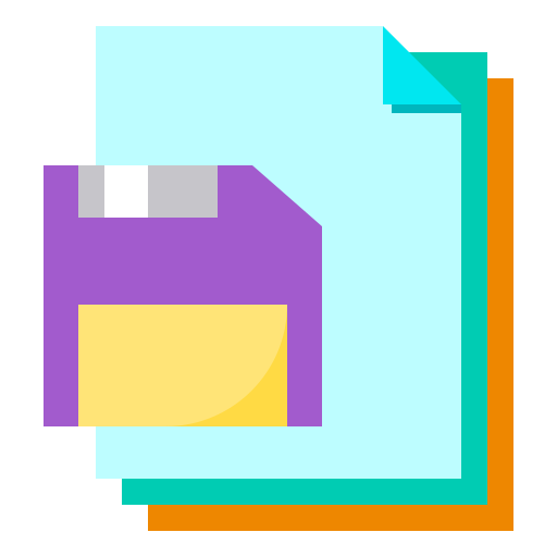 Diskette Payungkead Flat icon