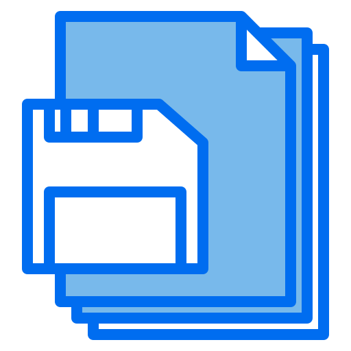 Diskette Payungkead Blue icon