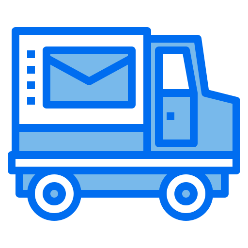Delivery truck Payungkead Blue icon