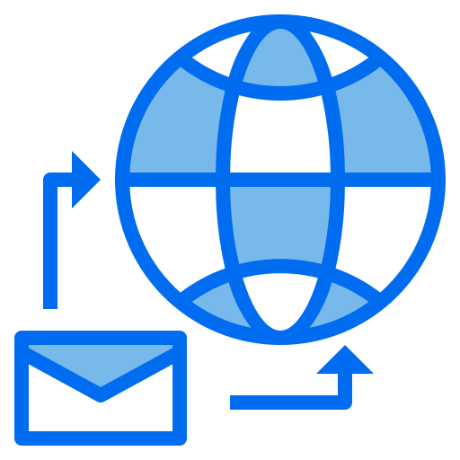 Mail Payungkead Blue icon