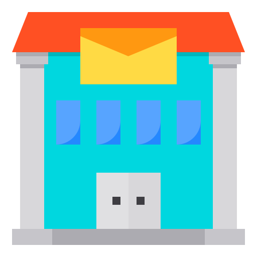 Post office Payungkead Flat icon