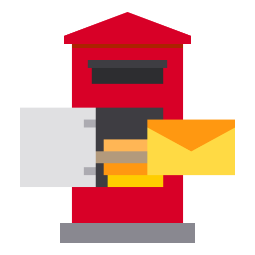 Postbox Payungkead Flat icon
