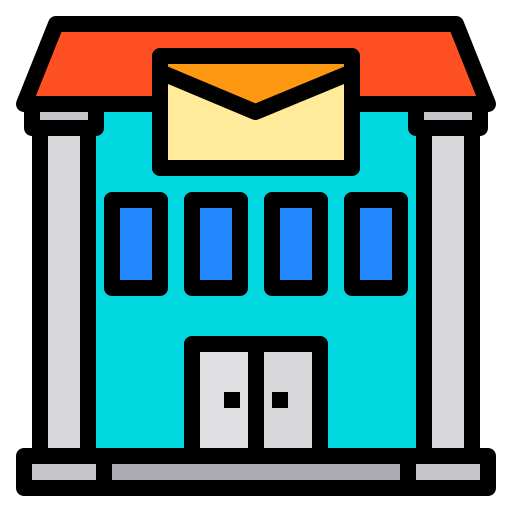 ufficio postale Payungkead Lineal Color icona