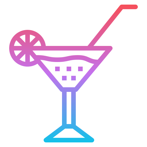 cocktail Iconixar Gradient icon