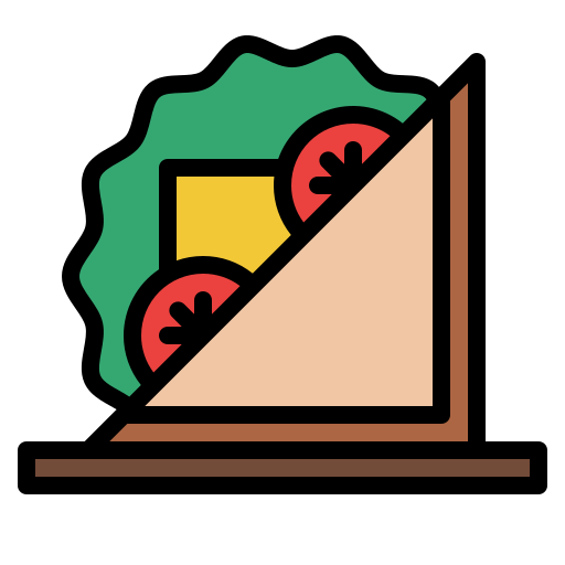 sandwich Iconixar Lineal Color icoon