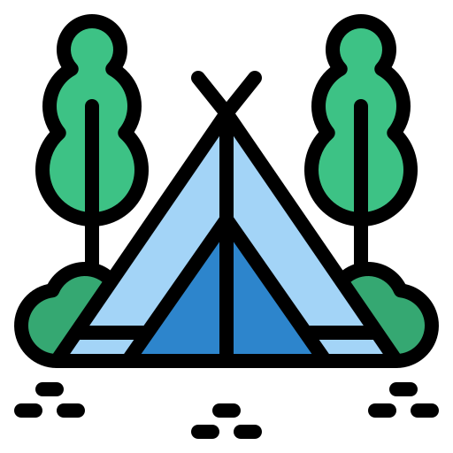 Camping Iconixar Lineal Color icon