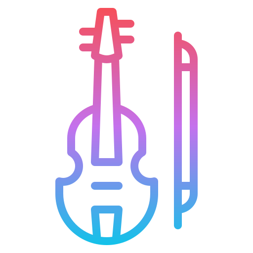violín Iconixar Gradient icono