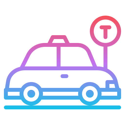 Такси Iconixar Gradient иконка