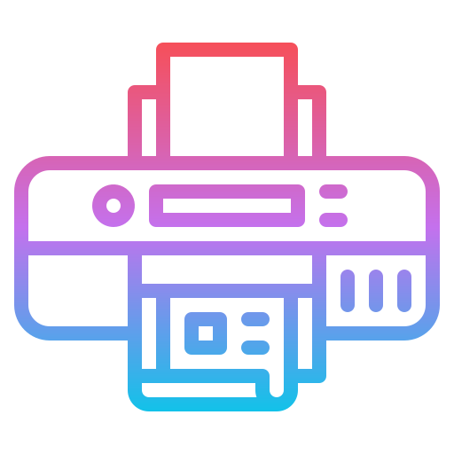 Printer Iconixar Gradient icon