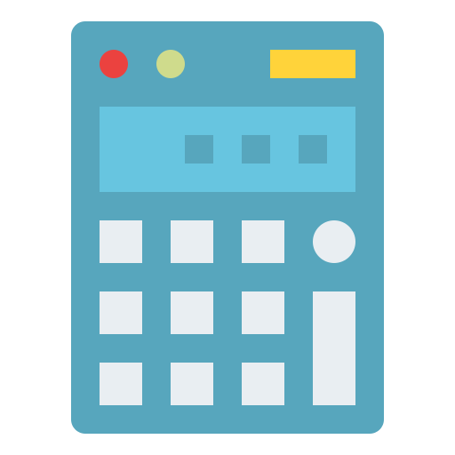 kalkulator Iconixar Flat ikona