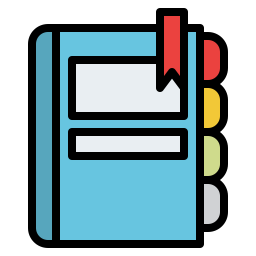 Notebook Iconixar Lineal Color icon