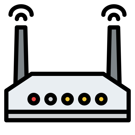 router Iconixar Lineal Color icon