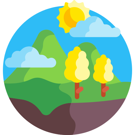 landschaft Detailed Flat Circular Flat icon
