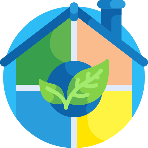 Eco home Detailed Flat Circular Flat icon