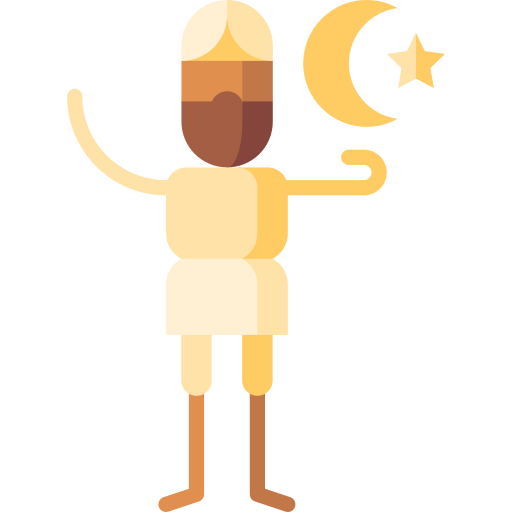 Мусульманин Puppet Characters Flat иконка