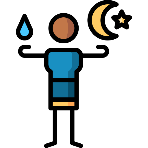 wudu Puppet Characters Lineal Color icon