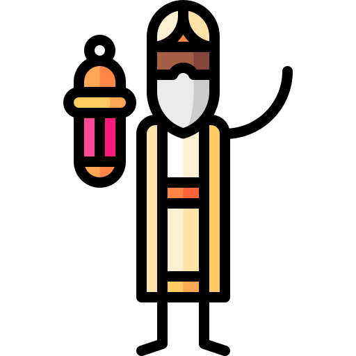 광기 Puppet Characters Lineal Color icon