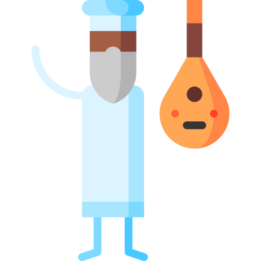 Oud Puppet Characters Flat icon