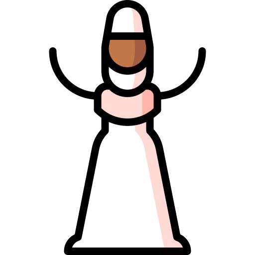 하얀 Puppet Characters Lineal Color icon