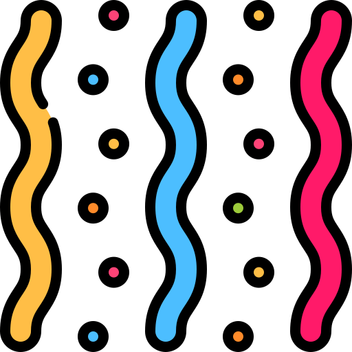 konfetti Special Lineal color icon