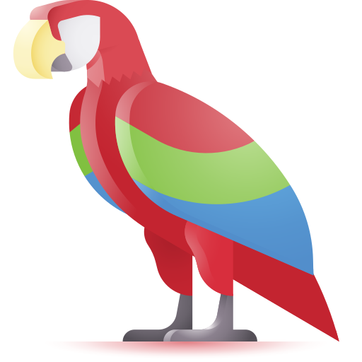 papagaio 3D Color Ícone