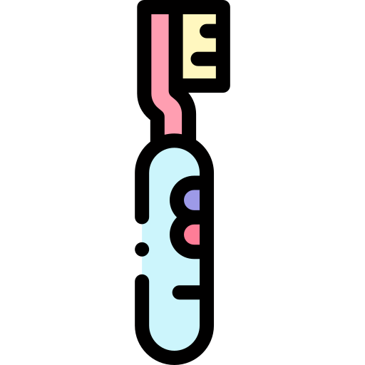 elektrische tandenborstel Detailed Rounded Lineal color icoon