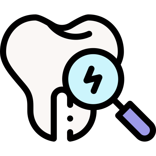 chequeo dental Detailed Rounded Lineal color icono