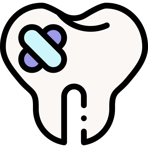 歯痛 Detailed Rounded Lineal color icon