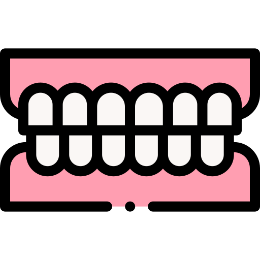 denti Detailed Rounded Lineal color icona