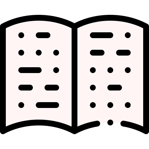 braille Detailed Rounded Lineal color icono