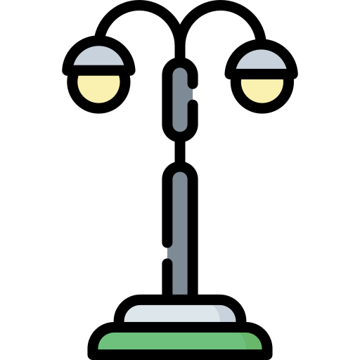 poste de luz Special Lineal color icono