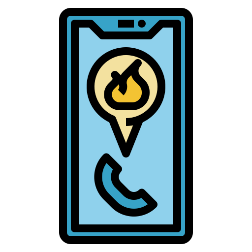 telefoongesprek Ultimatearm Lineal Color icoon