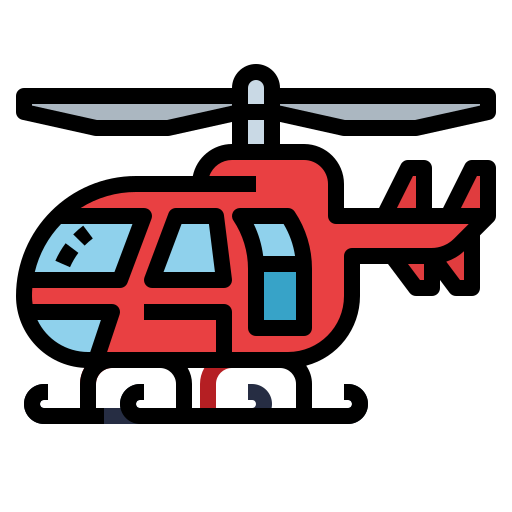 helikopter Ultimatearm Lineal Color icoon