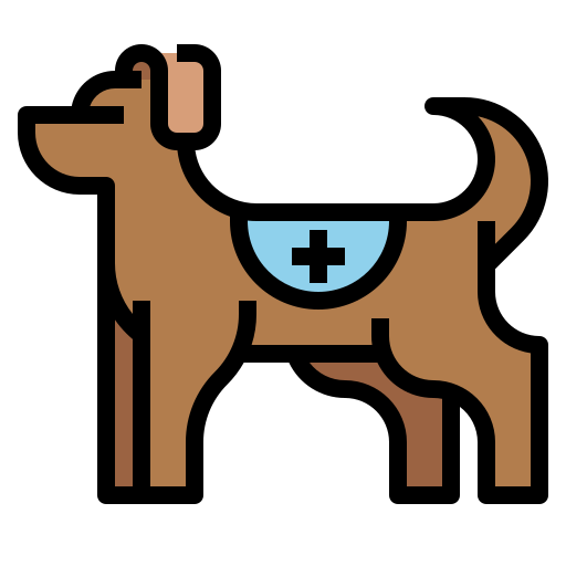 perro de rescate Ultimatearm Lineal Color icono