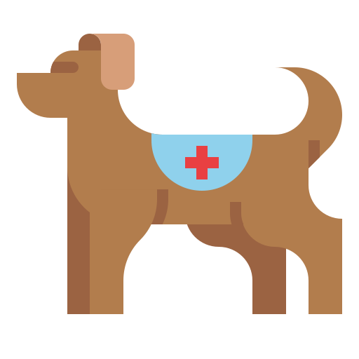 Rescue dog Ultimatearm Flat icon