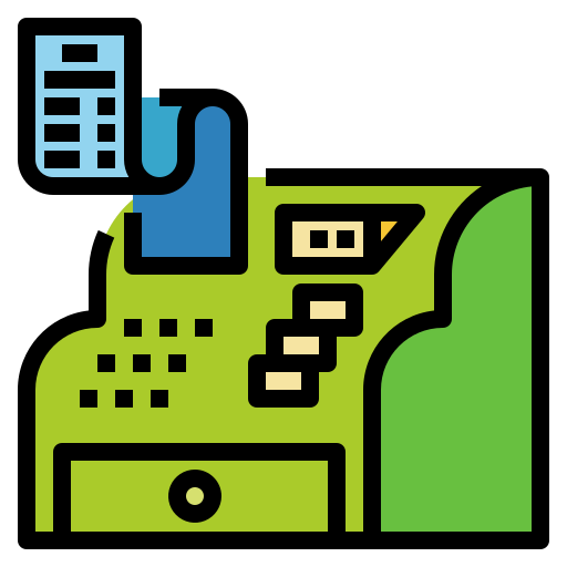 Cash register Ultimatearm Lineal Color icon